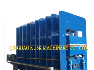 Conveyor belt vulcanizing press