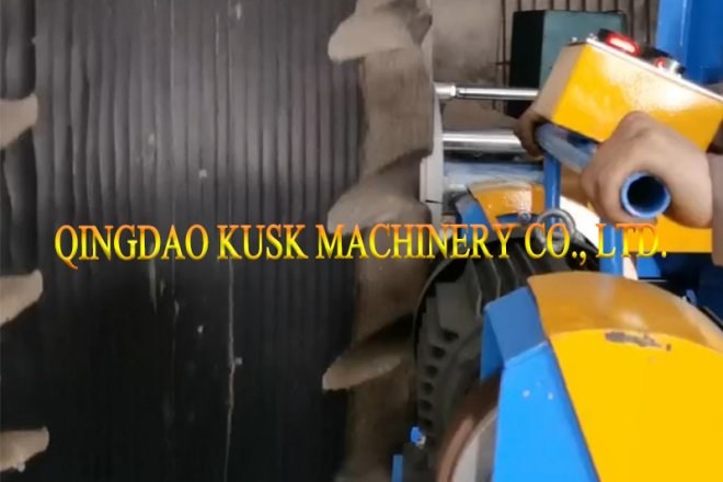 OTR tire buffing machine